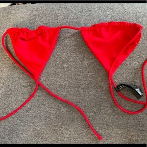 Red bikini top